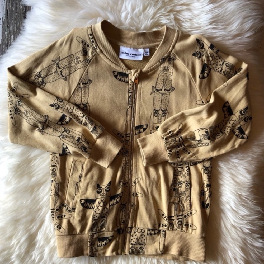 Mini Rodini Totem Pole Zip Jacket Boy 3 4 104 cm